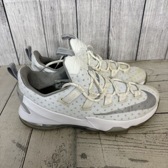 Nike LeBron James 13 Low Men's White & Gray Size US 13 Basketball Sneakers - Picture 1 of 9